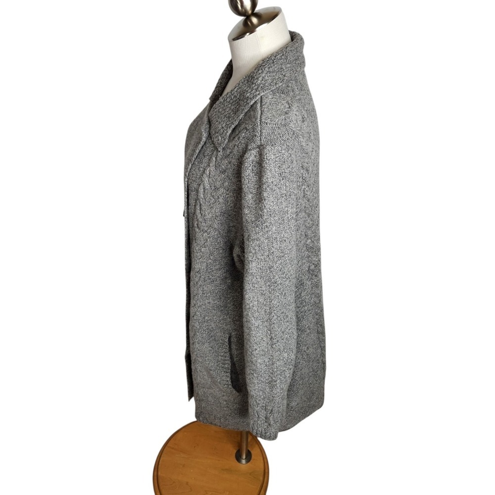 Pendleton Woolen Mills Womens Lambswool Blend Cardigan Sweater Gray Plus Size 2X - Picture 7 of 15